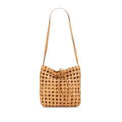 Woven Leather Intrecciato Shoulder Bag