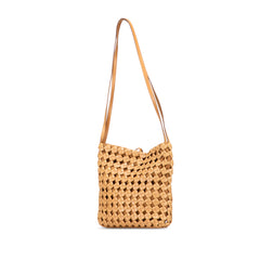 Woven Leather Intrecciato Shoulder Bag
