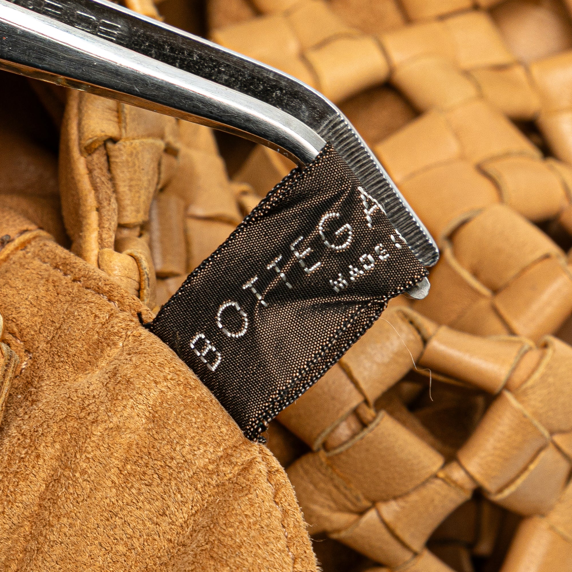 Woven Leather Intrecciato Shoulder Bag