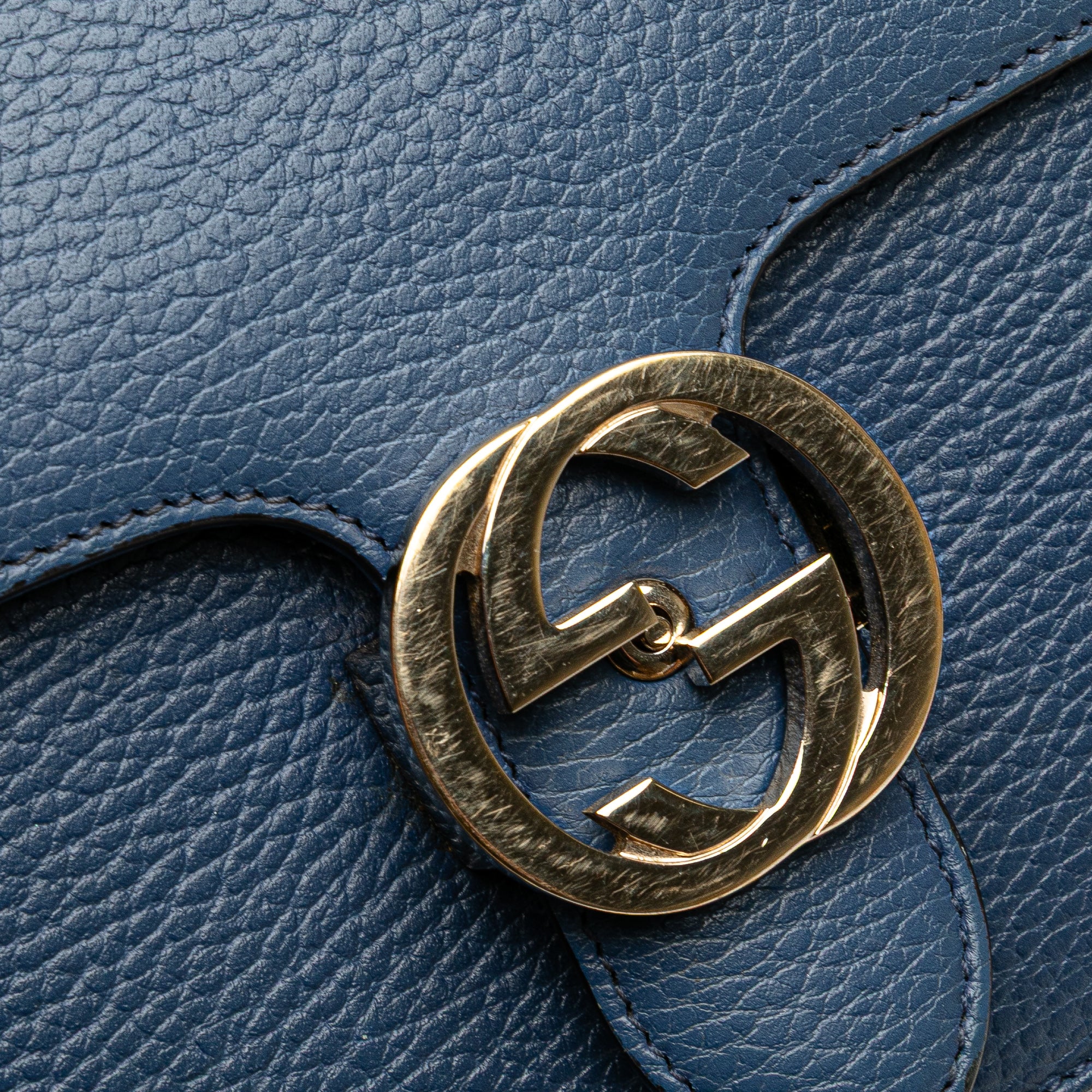 Small Dollar Calfskin Interlocking G Crossbody