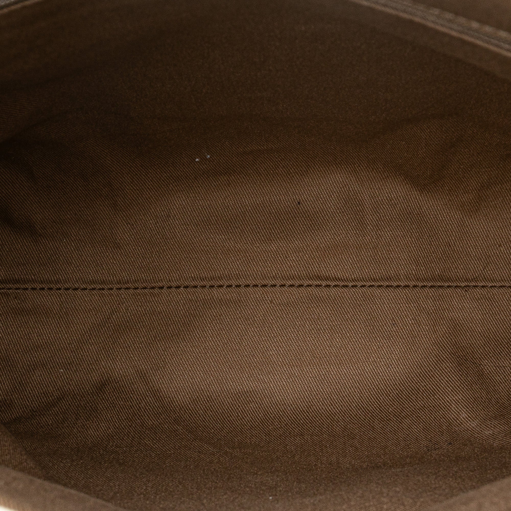 Embossed Leather-Trimmed Macadam Canvas Tote