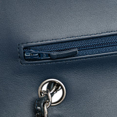 Medium Classic Chevron Patent Double Flap
