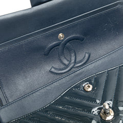 Medium Classic Chevron Patent Double Flap