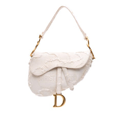 Mini Canvas Embroidered Camouflage Saddle Bag