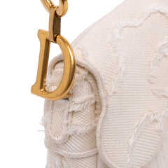 Mini Canvas Embroidered Camouflage Saddle Bag