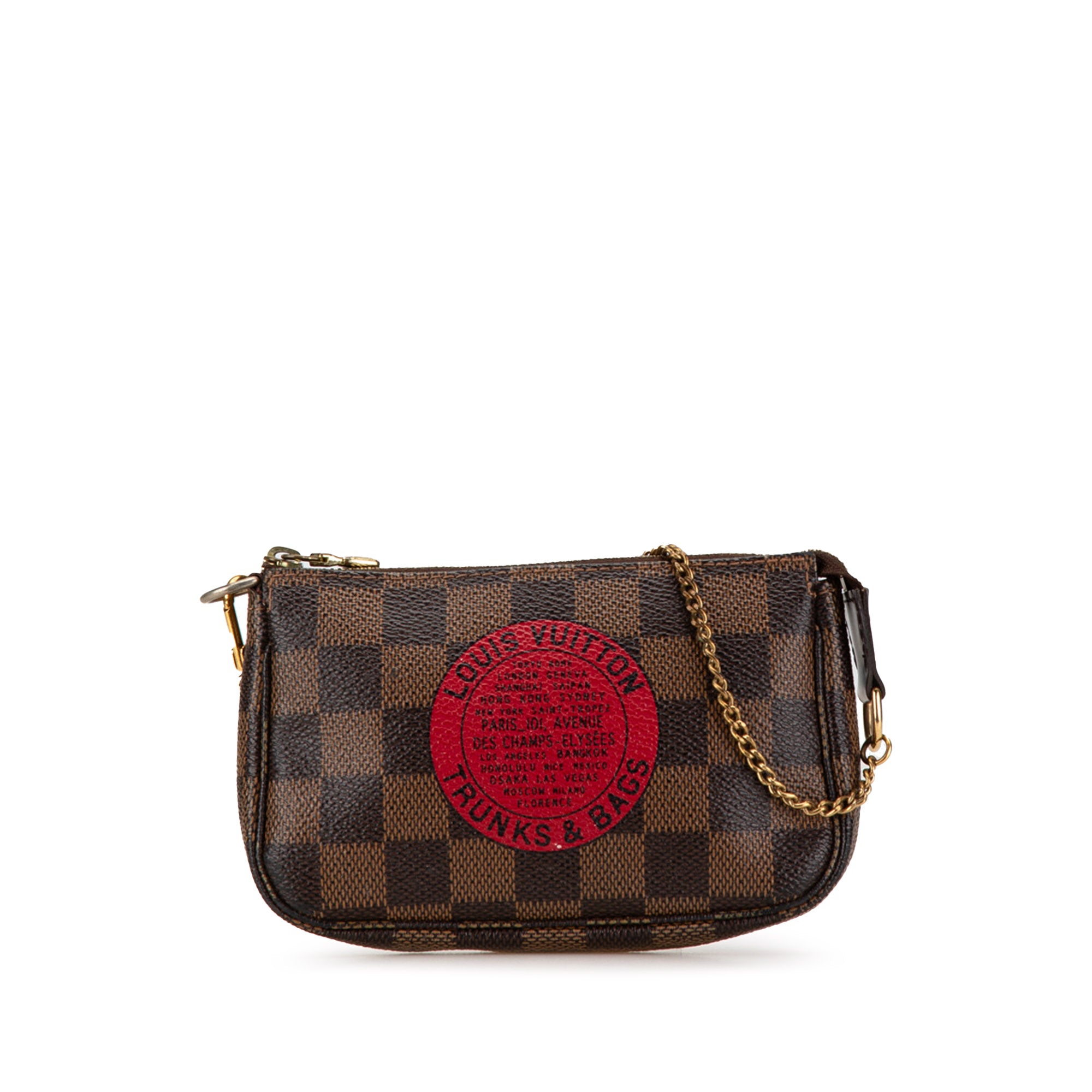 Damier Ebene Trunks and Bags Mini Pochette Accessoires