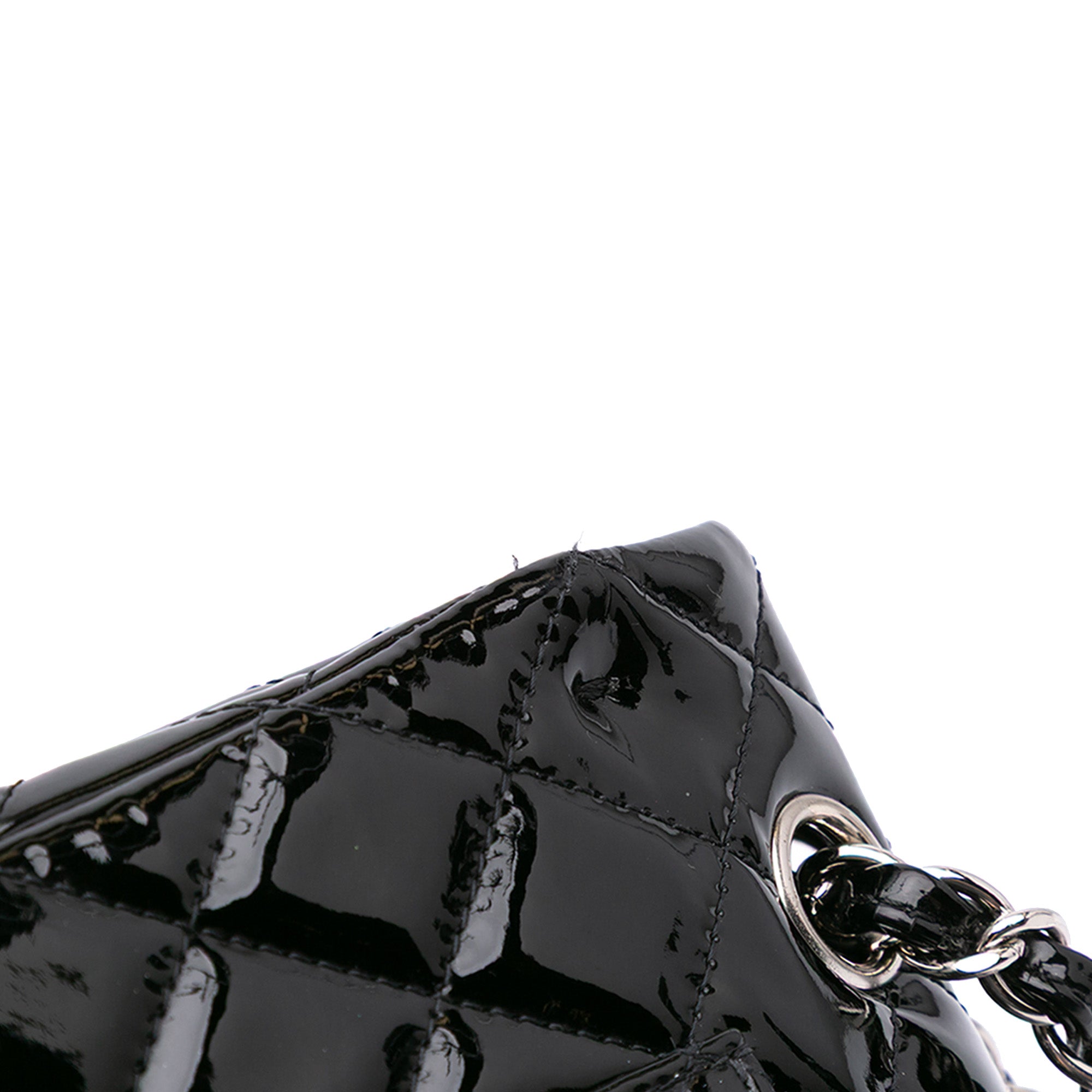 Medium Classic Patent Double Flap