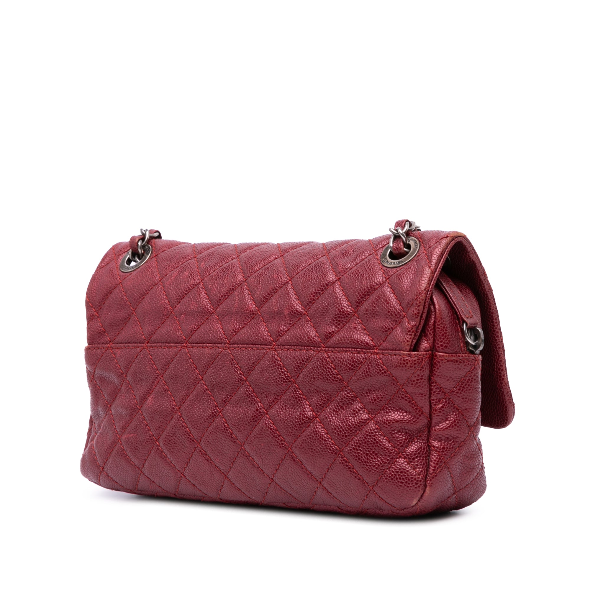 Medium Quilted Caviar Easy Flap