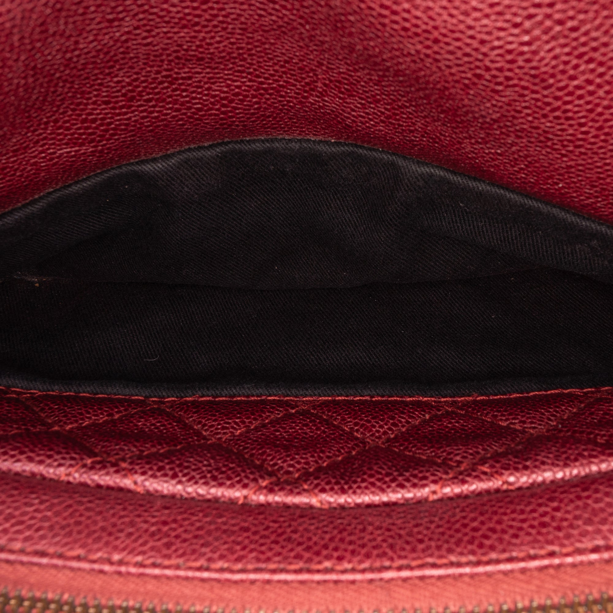 Medium Quilted Caviar Easy Flap