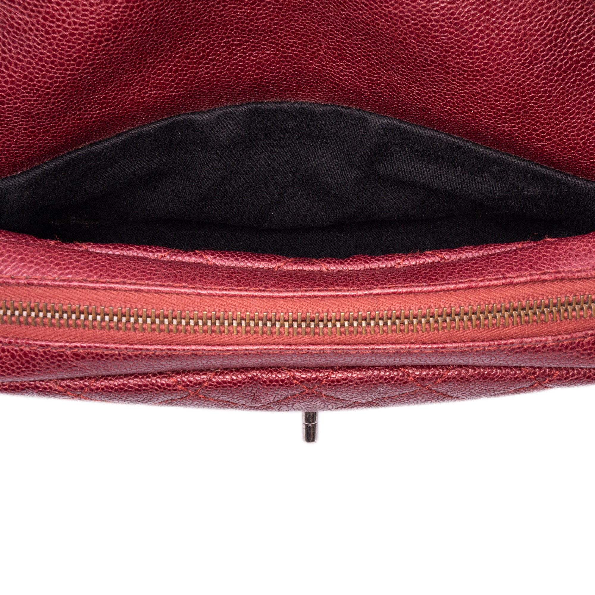 Medium Quilted Caviar Easy Flap