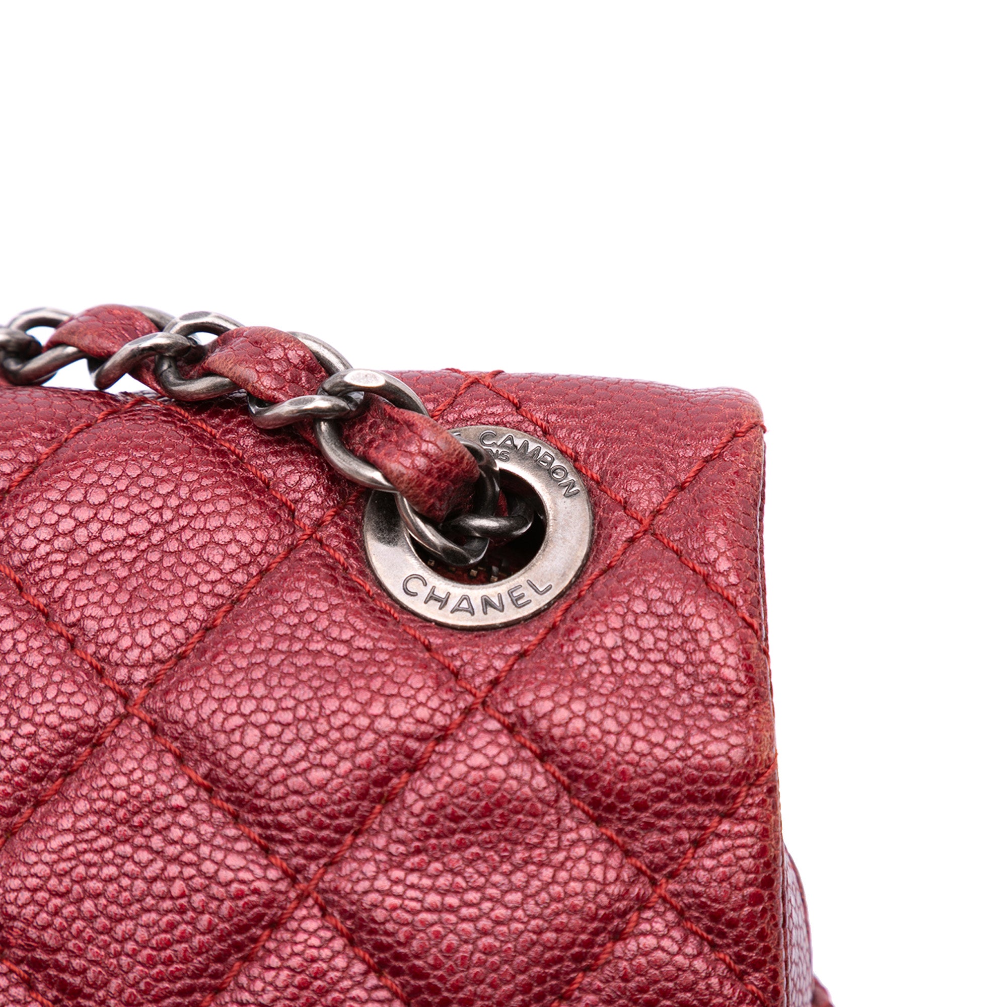 Medium Quilted Caviar Easy Flap