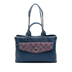 Large Caviar and Tweed Coco Break Shopping Tote