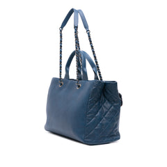 Large Caviar and Tweed Coco Break Shopping Tote