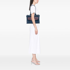 Large Caviar and Tweed Coco Break Shopping Tote