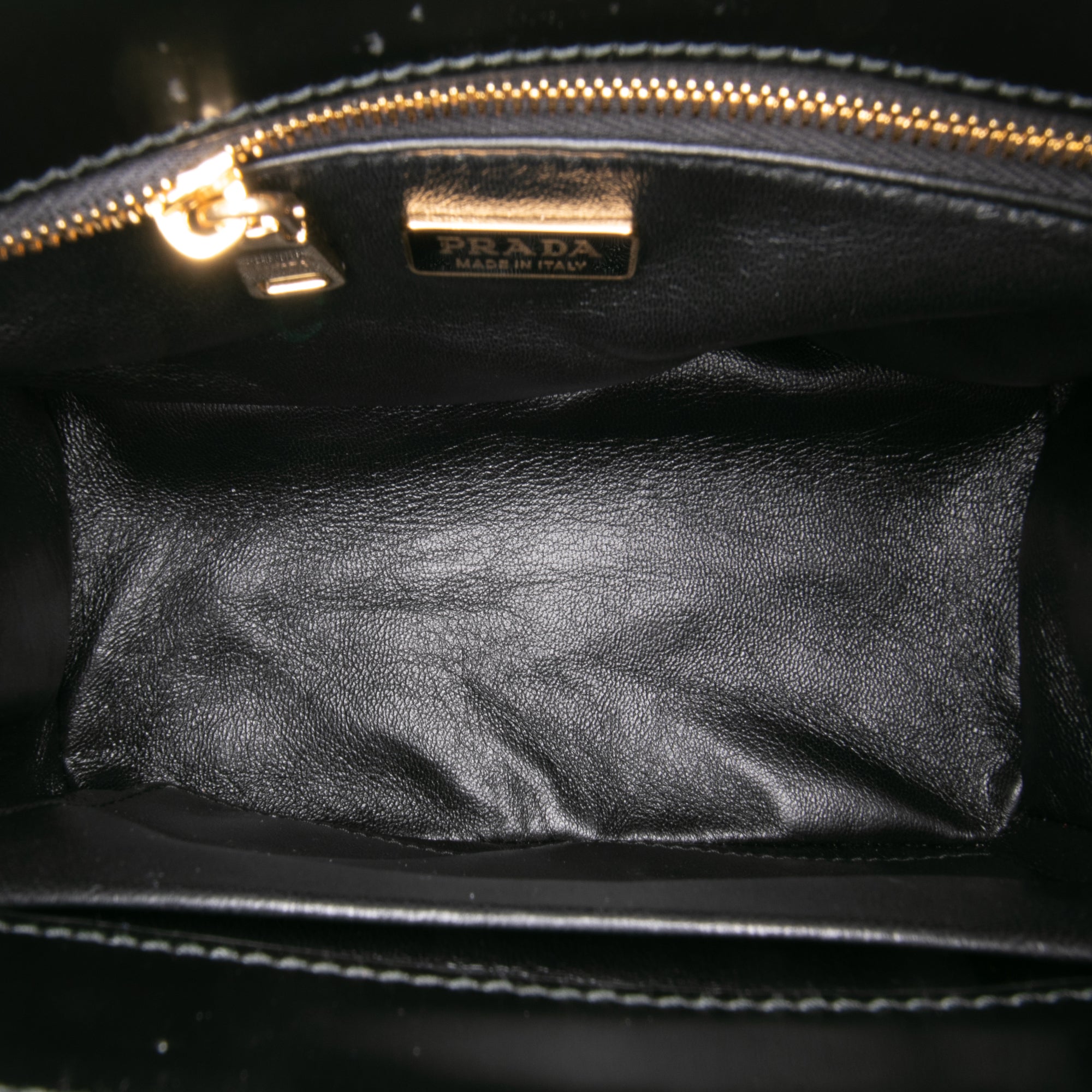 Mini Brushed Leather Floral Print Galleria Double Zip Satchel