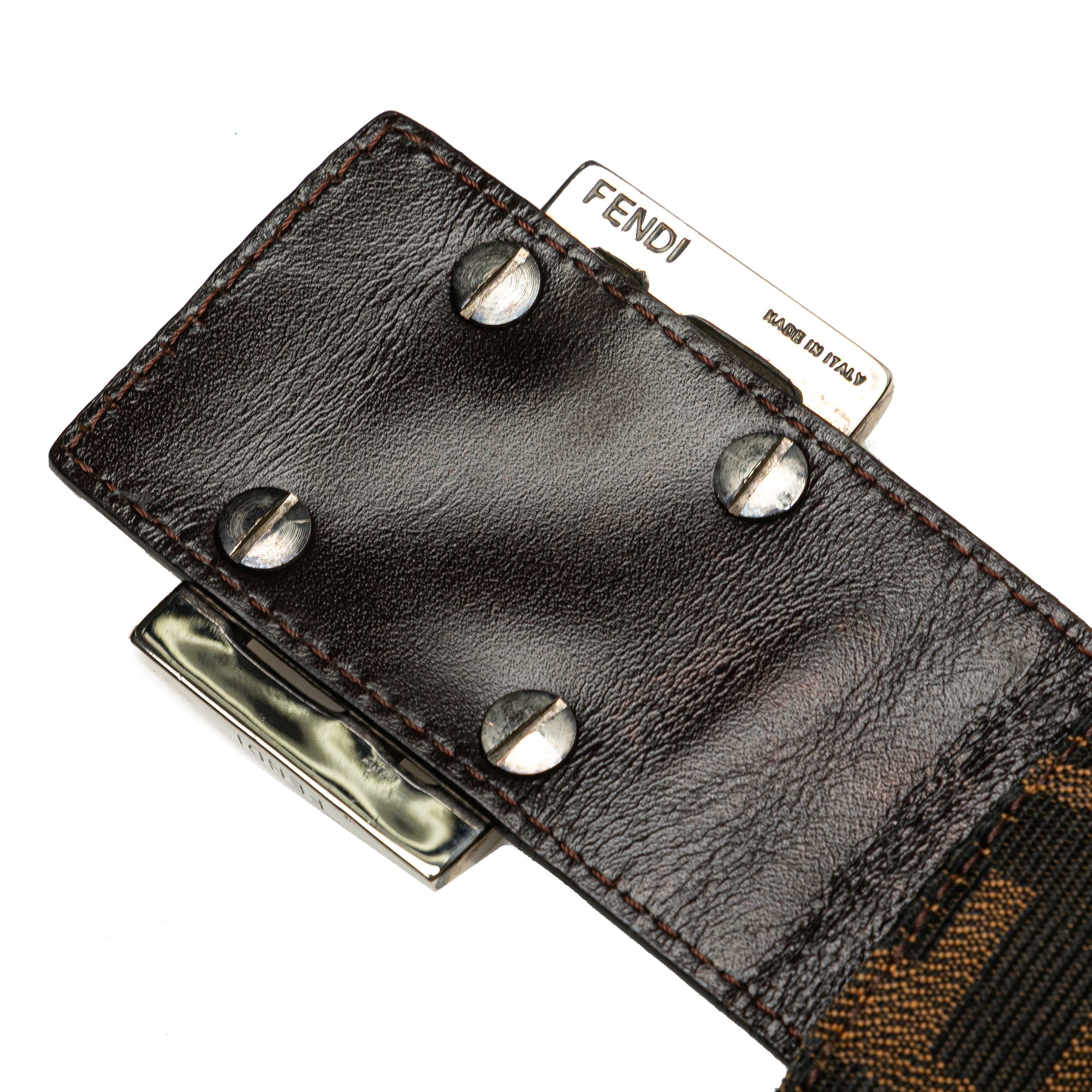 Zucca Canvas Double Flap Shoulder Bag