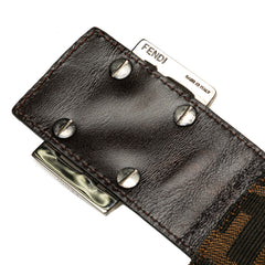 Zucca Canvas Double Flap Shoulder Bag