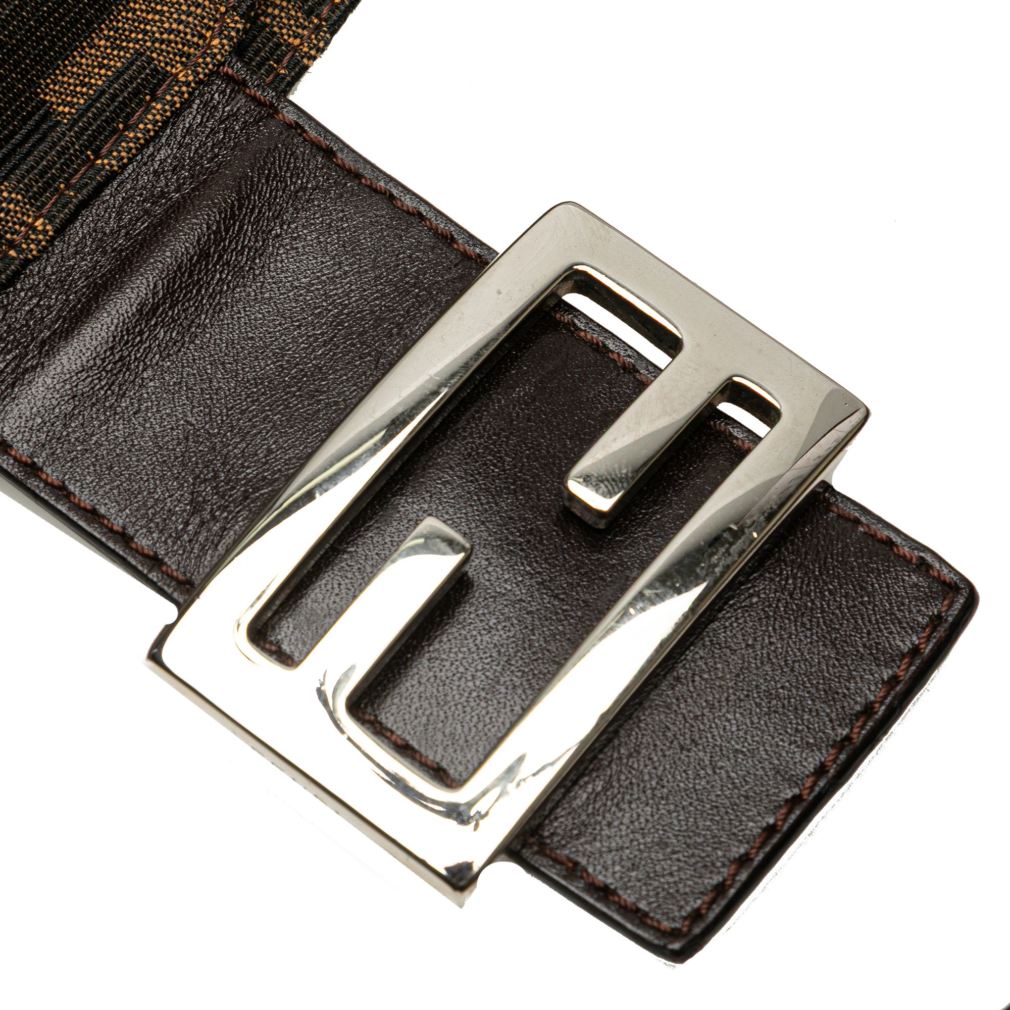 Zucca Canvas Double Flap Shoulder Bag