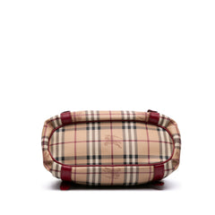 Small Haymarket Check Coated Canvas Northfield Satchel
