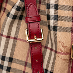 Small Haymarket Check Coated Canvas Northfield Satchel