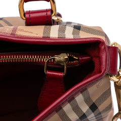 Small Haymarket Check Coated Canvas Northfield Satchel
