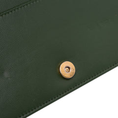 Chevron Quilted Crumpled Calfskin Boy Wallet On Chain