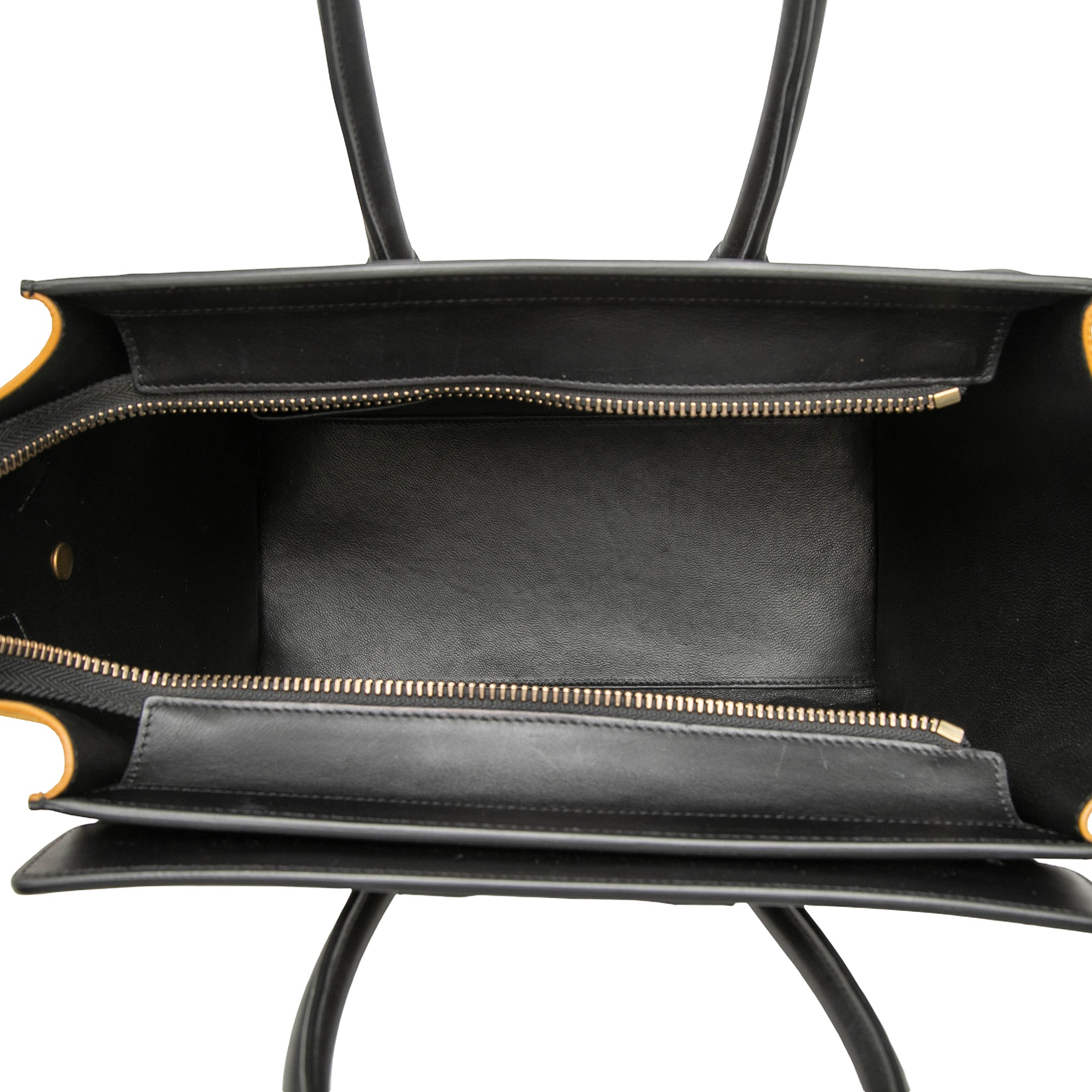 Micro Tricolor Leather Luggage Tote