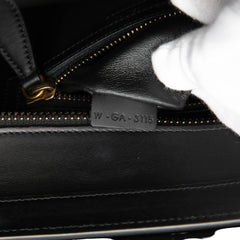 Micro Tricolor Leather Luggage Tote