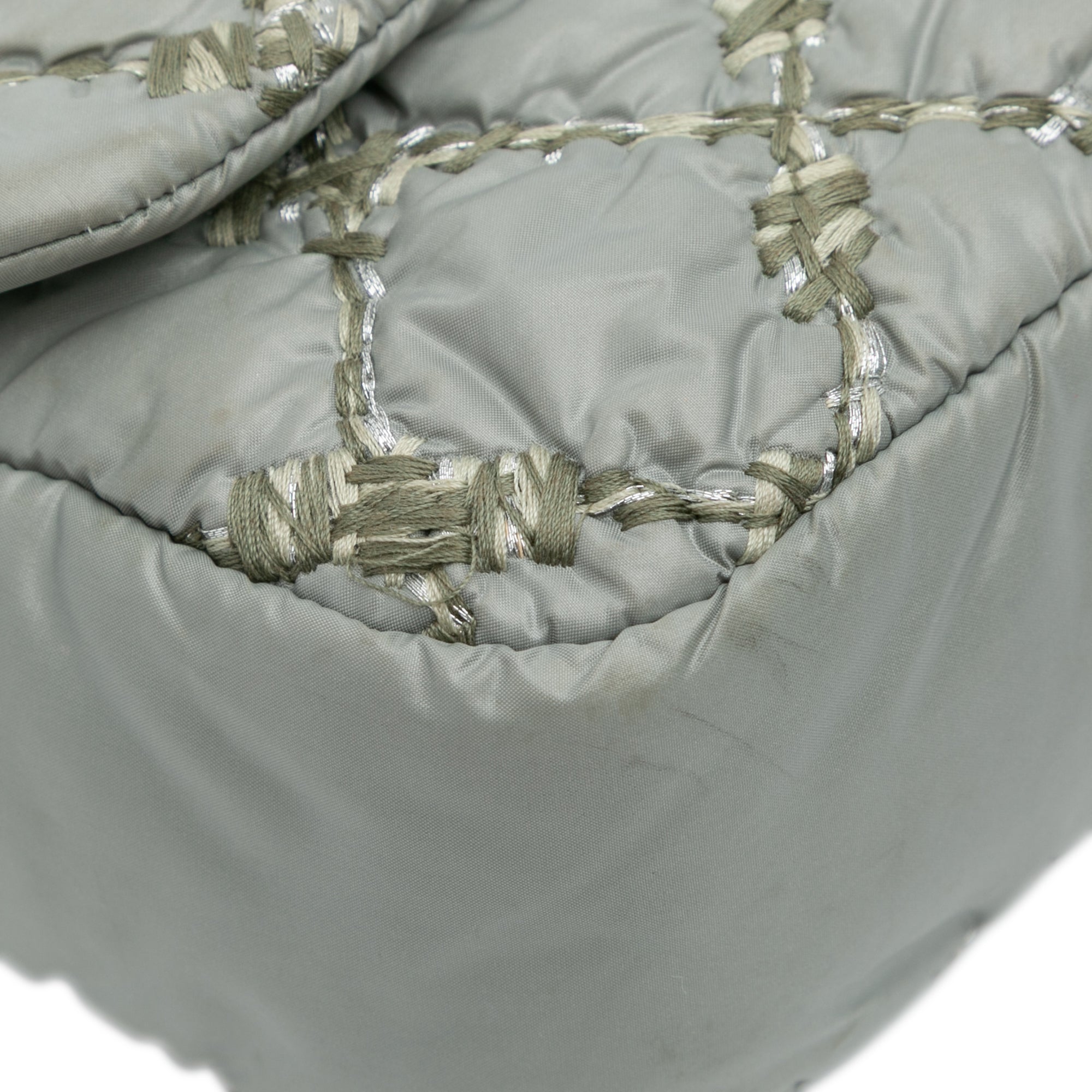 Paris-Byzance Nylon Tweed On Stitch Bubble Accordion Flap