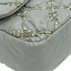 Paris-Byzance Nylon Tweed On Stitch Bubble Accordion Flap