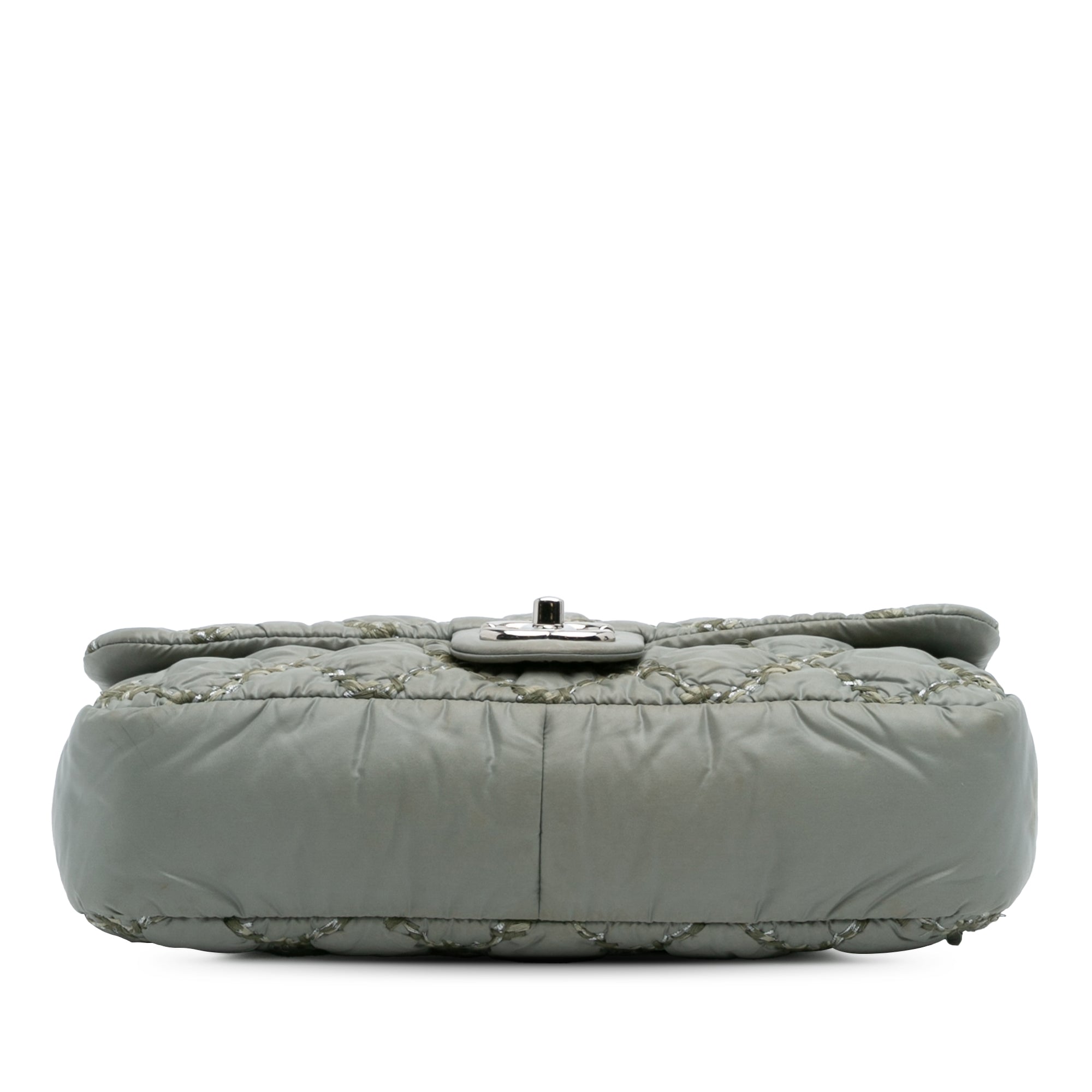 Paris-Byzance Nylon Tweed On Stitch Bubble Accordion Flap