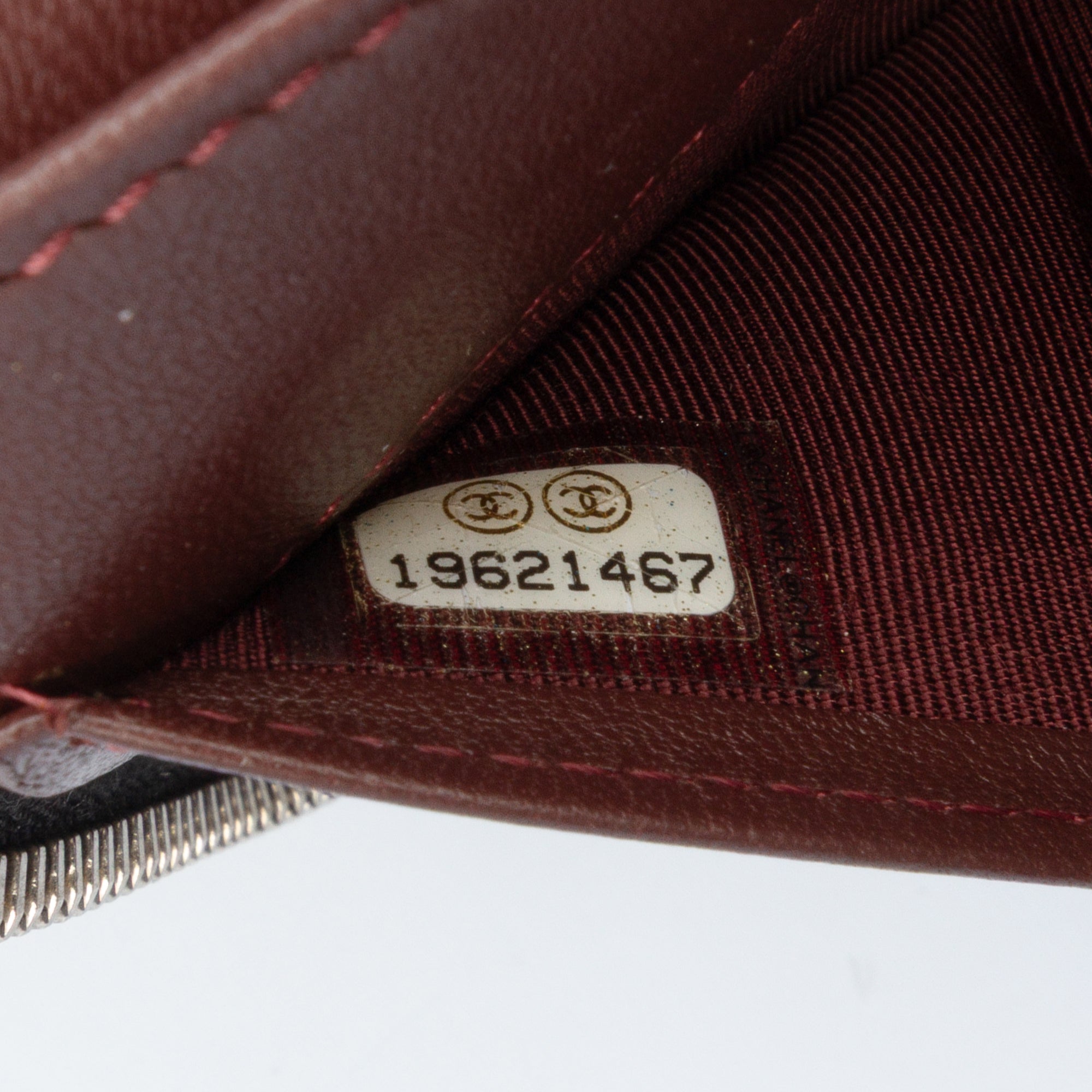 CC Quilted Lambskin Zip Around Wallet