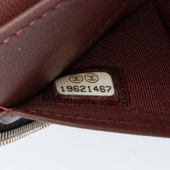 CC Quilted Lambskin Zip Around Wallet