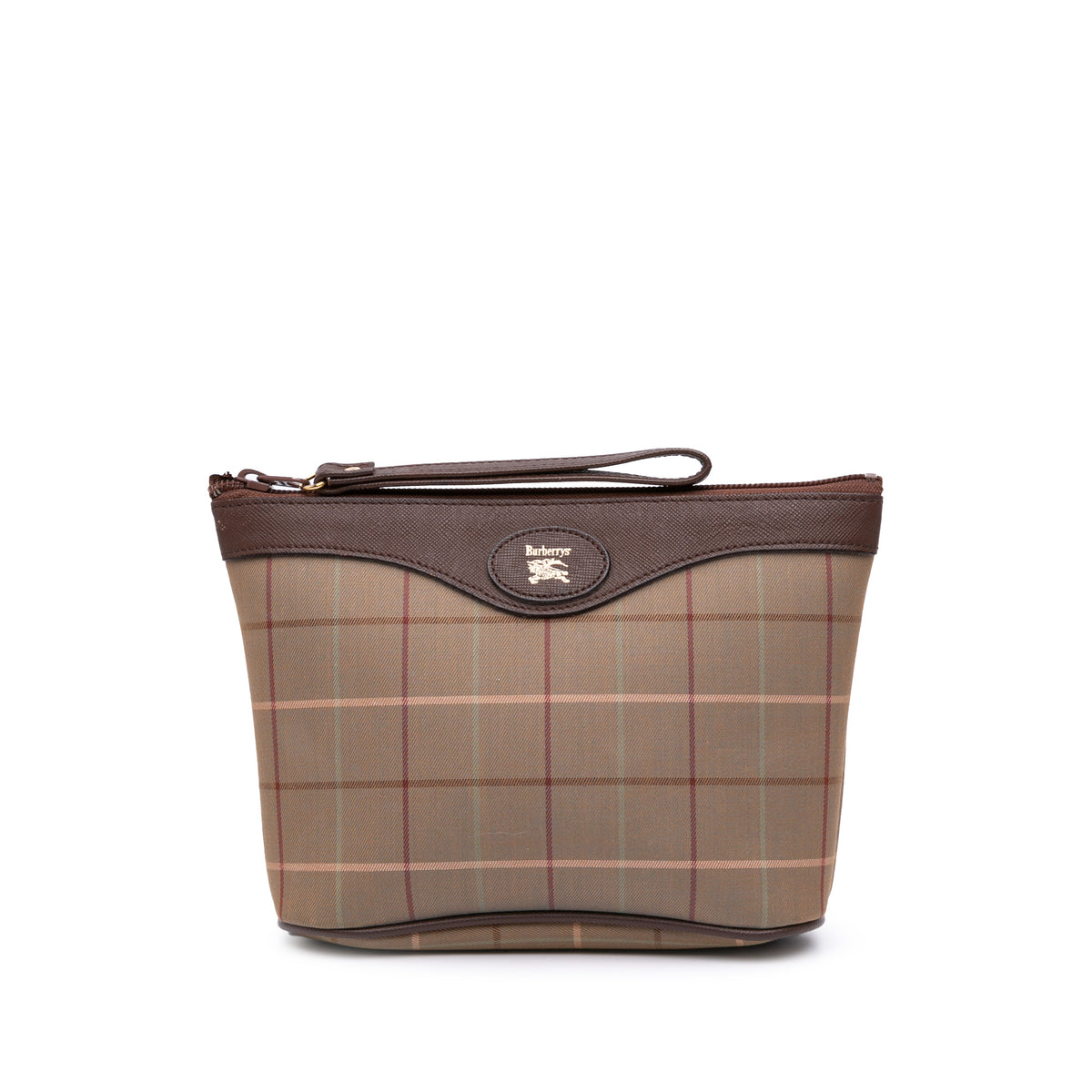 Vintage Check Canvas Clutch
