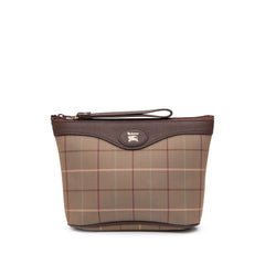 Vintage Check Canvas Clutch