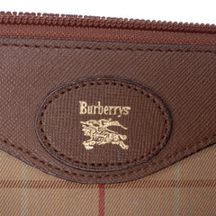 Vintage Check Canvas Clutch