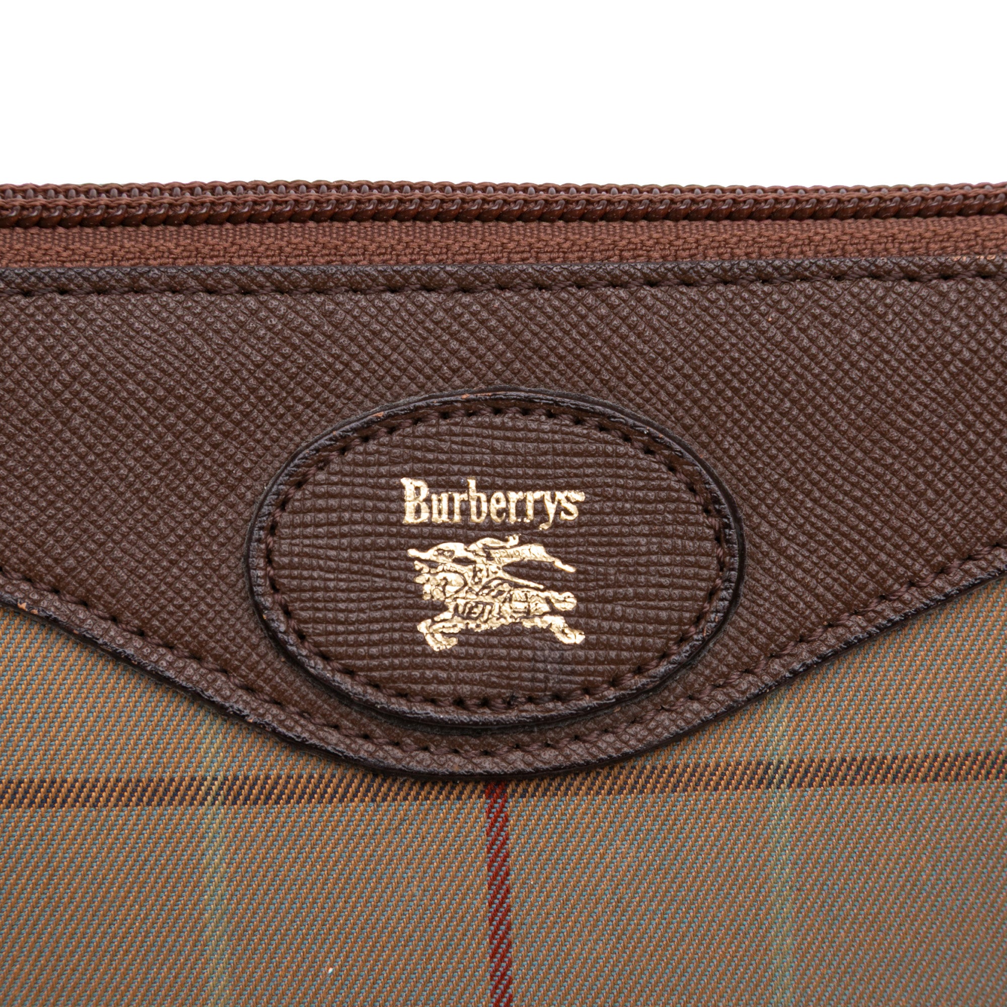 Vintage Check Canvas Clutch