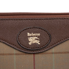 Vintage Check Canvas Clutch