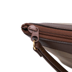 Vintage Check Canvas Clutch