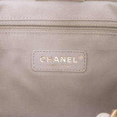 Shiny Aged Calfskin North South Shopping Tote