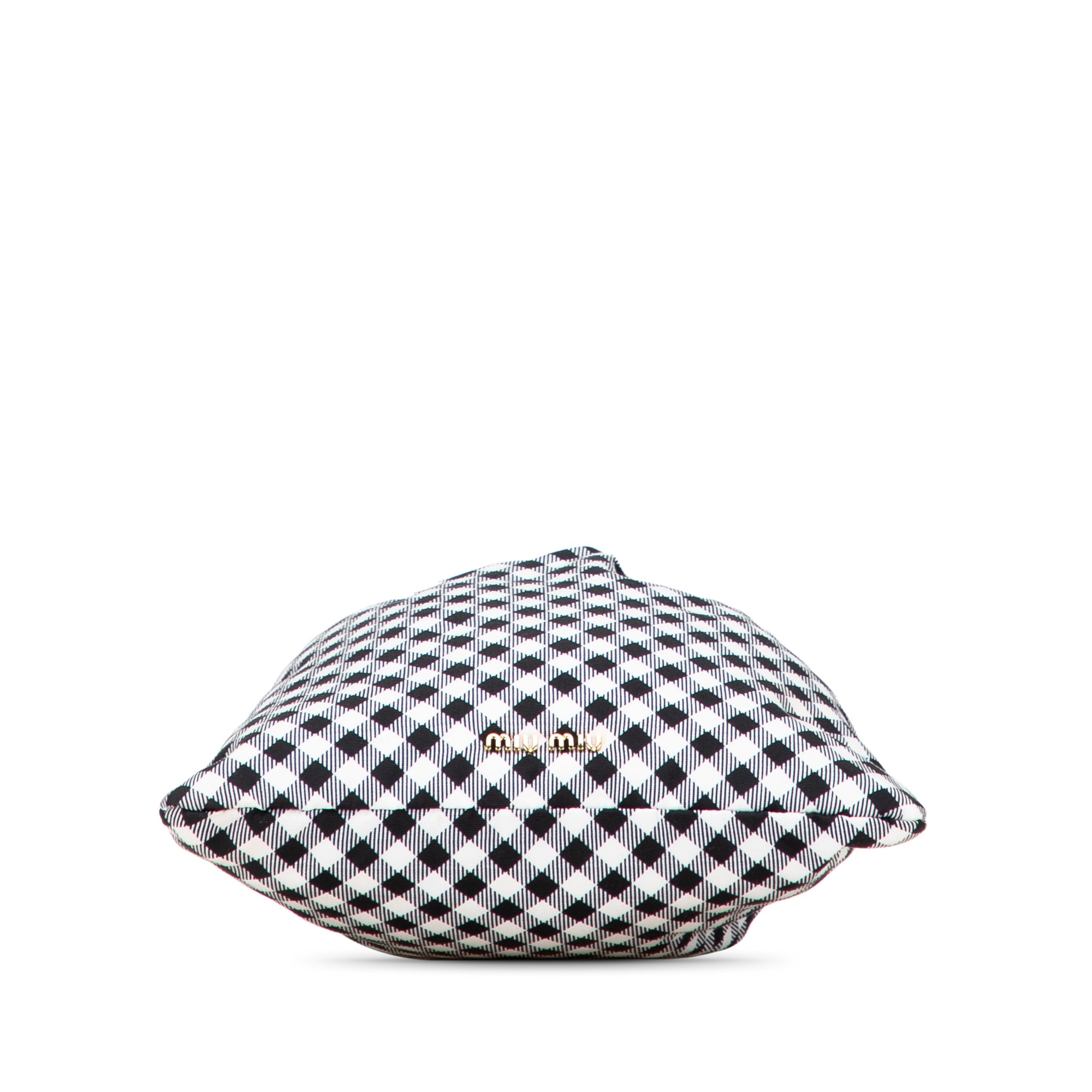 Nylon Gingham Drawstring Pouch