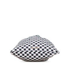 Nylon Gingham Drawstring Pouch