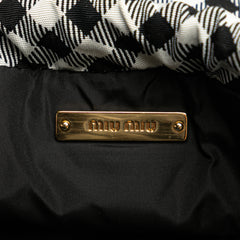 Nylon Gingham Drawstring Pouch