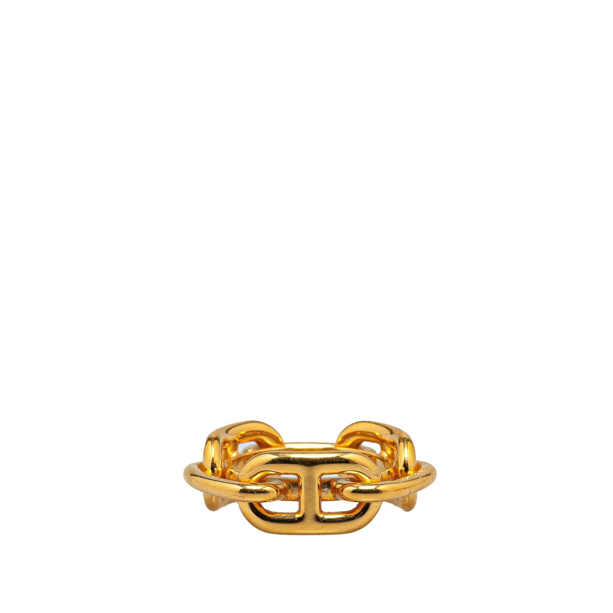 Gold Plated Chaine d'Ancre Scarf Ring