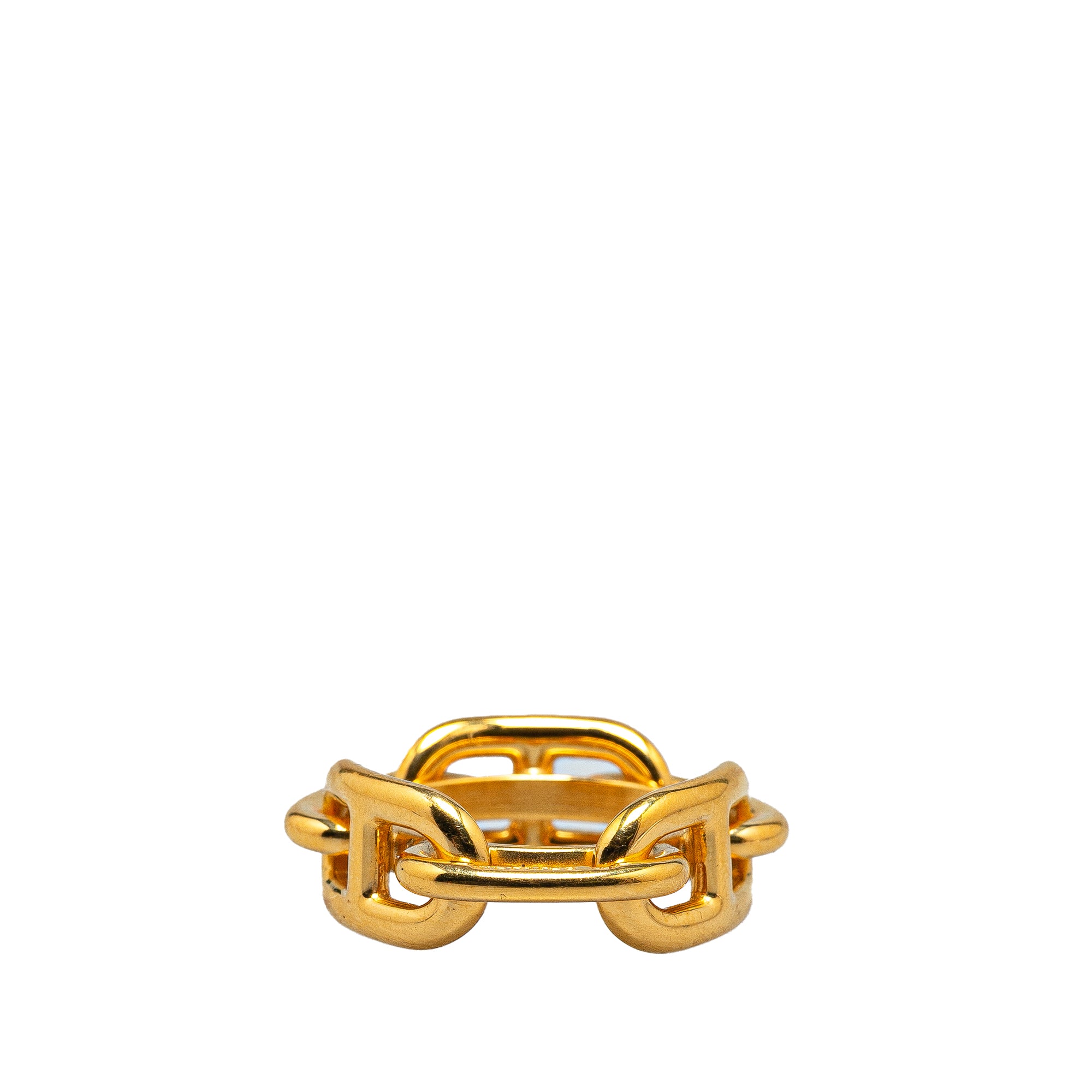 Gold Plated Chaine d'Ancre Scarf Ring