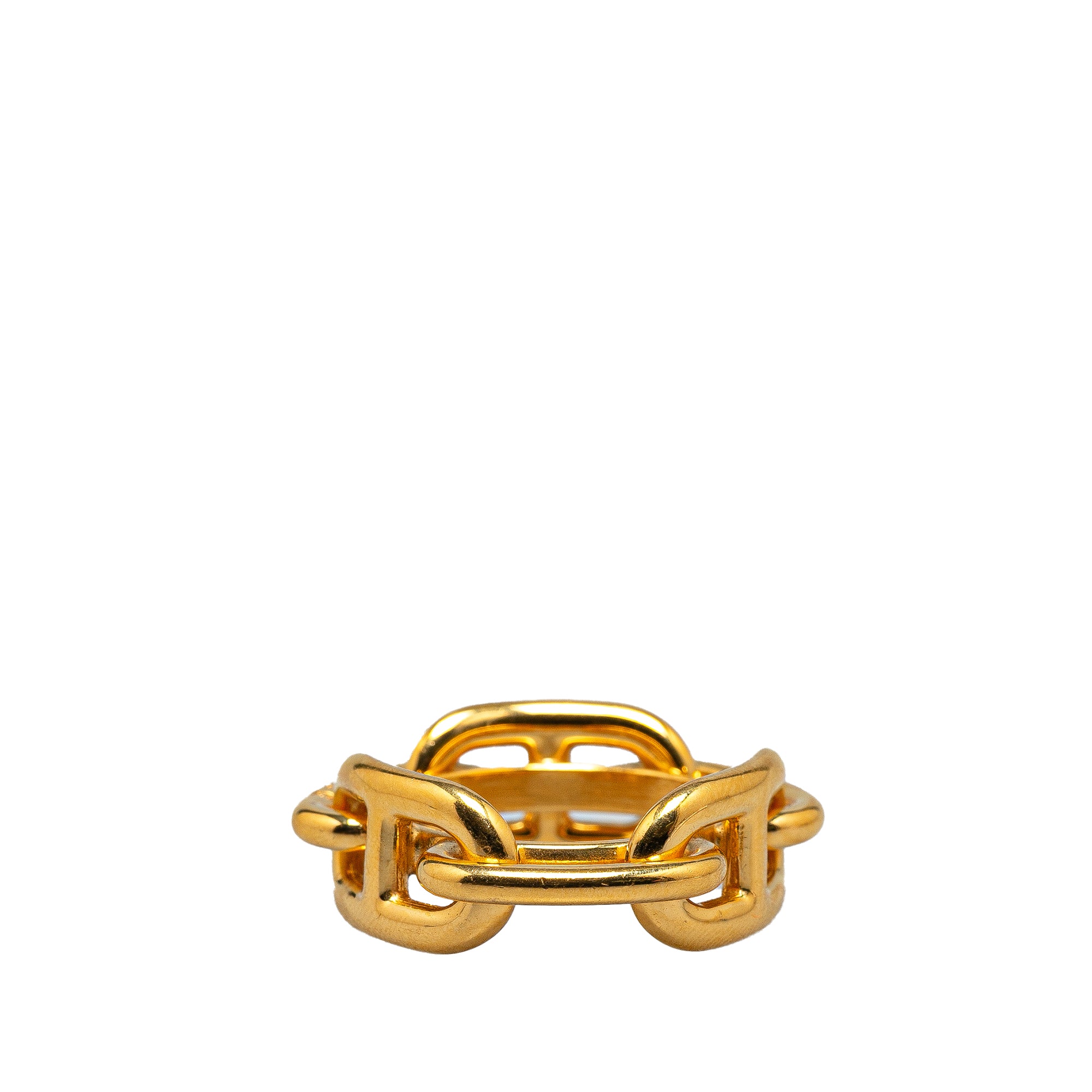 Gold Plated Chaine d'Ancre Scarf Ring