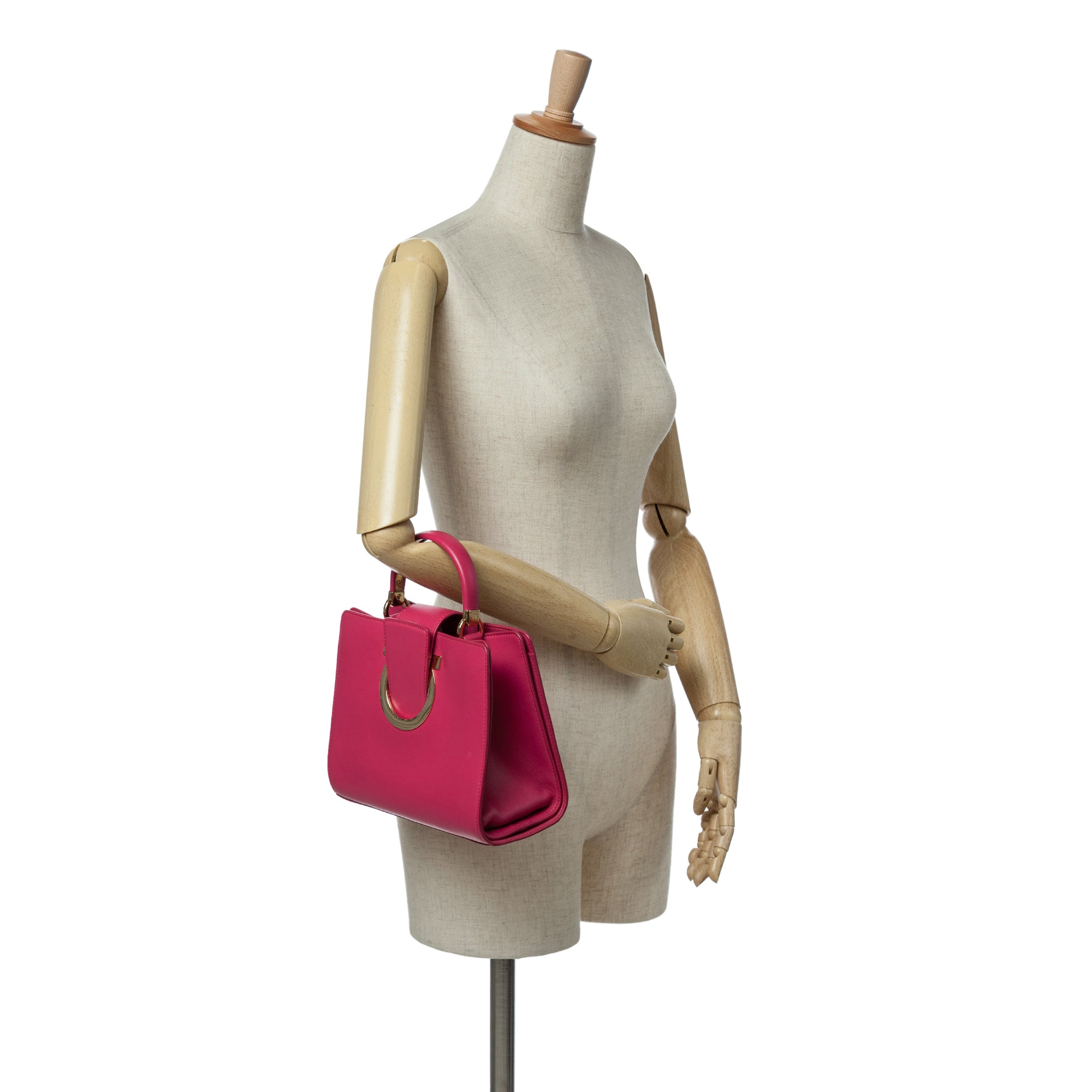 Leather Thalia Top Handle Bag