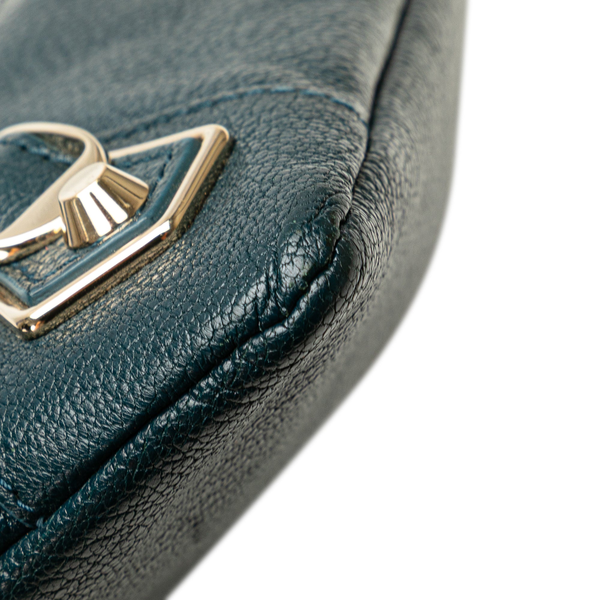 Chevre Motocross Metallic Edge Envelope Clutch
