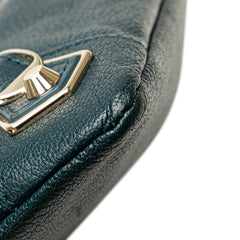Chevre Motocross Metallic Edge Envelope Clutch