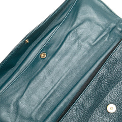 Chevre Motocross Metallic Edge Envelope Clutch